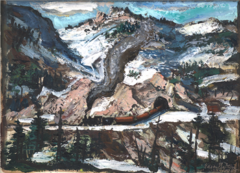 Untitled (Mountain Landscape with Snow) - Image 1 of 4