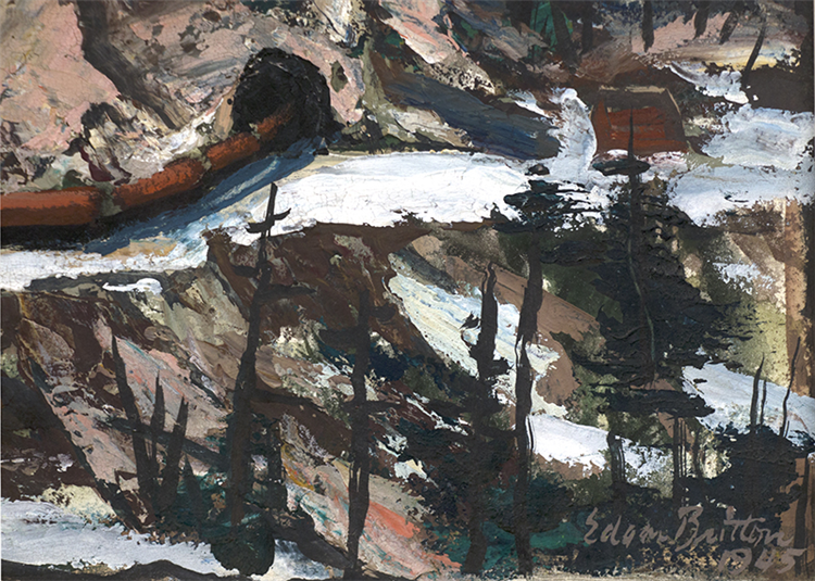 Untitled (Mountain Landscape with Snow) - Image 3 of 4