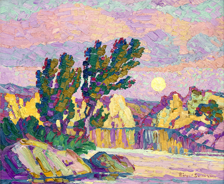 Birger Sandzen (1871-1954)
Creek at Twilight, Wild Horse Creek, Kansas, 1927