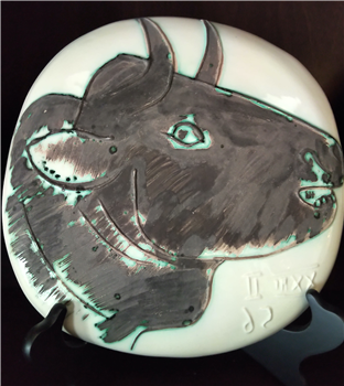 Picasso Madoura Ceramic A.R. 317 Bull's Profile