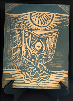 Picasso Madoura Ceramic A.R. 519 Le Verre Sous La Lampe
