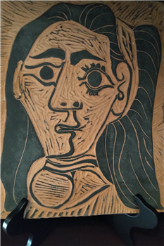 Picasso Madoura Ceramic A.R. 520 Fluffy-Haired Woman