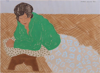 Woman in Green - Image 1 of 2