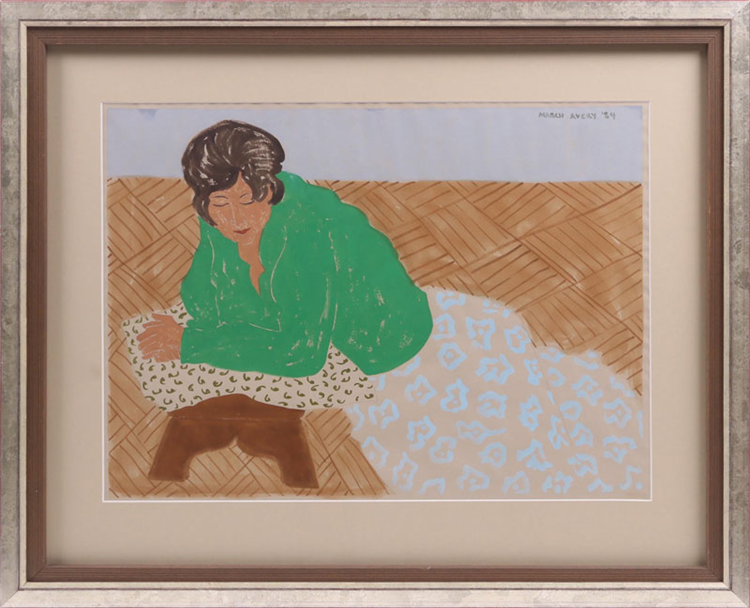 Woman in Green - Image 2 of 2