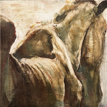 Horses (Study for, or reflection on, the central portion of Good News mural for the Brevard Post Office – Brevard, North Carolina)