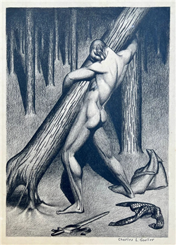 Man Uprooting Tree