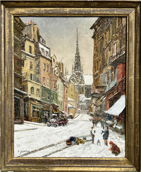 Paris Snowman