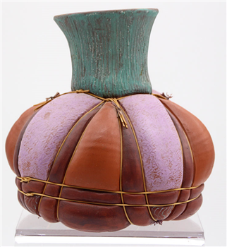 Lobed Ceramic Jar - Image 1 of 3
