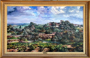 "La Sala De Vallformosa" Penedes. Barcelona Vineyard 36 x 60 - Image 1 of 4