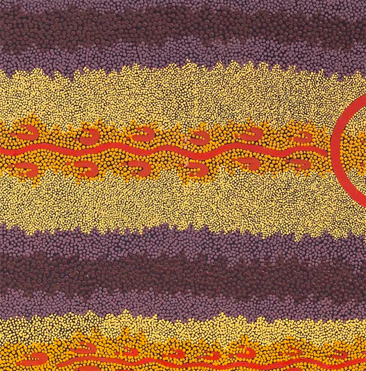 "Kangaroo Dreaming" - LARGE Colorful Aboriginal Painting - Image 4 of 4