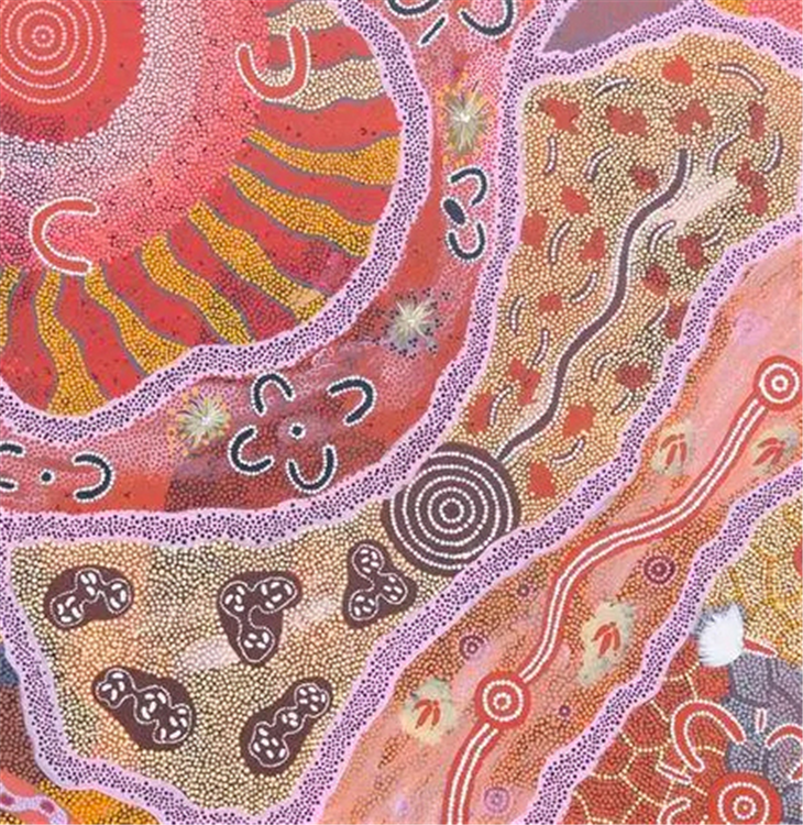 Six Dreamings (Fire-Snake-Women Ceremony-Women-Flying Ant-Emu) - Image 3 of 4