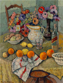 Nature morte au bouquet d’anémones