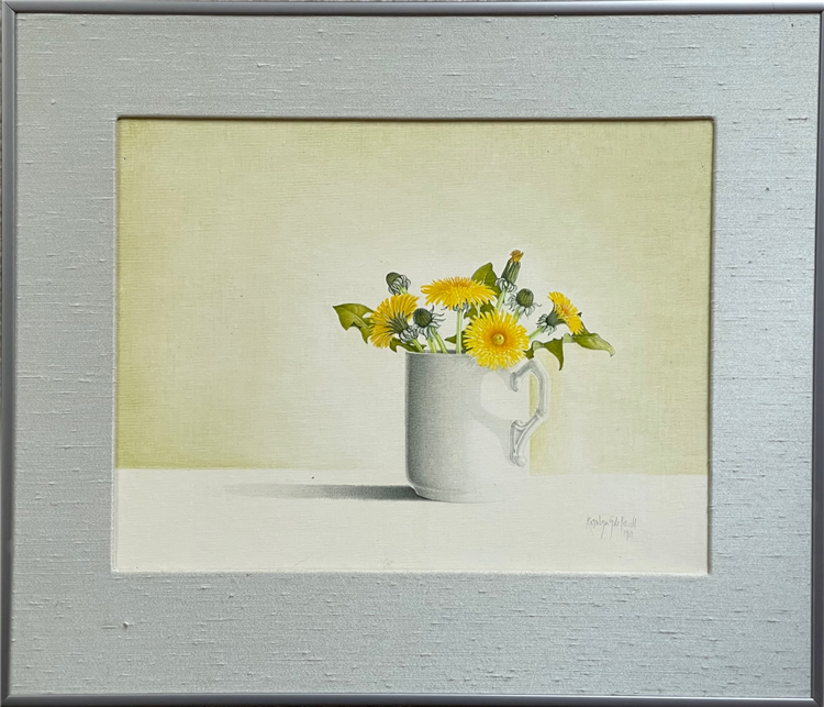 Dandelions in a White Cup - Image 2 of 3