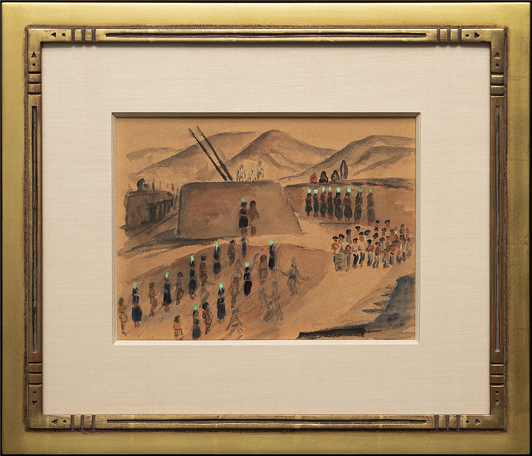 Untitled (Pueblo Dance Scene) - Image 2 of 2