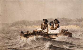 Indian Family on San Francisco Bay