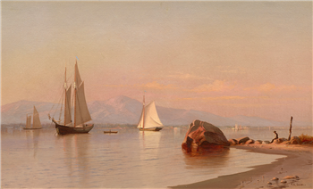 View on the Hudson, the Catskills in the Distance - Image 1 of 2