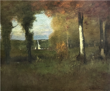 A Glimpse of the Hudson, Near Tarrytown - Image 1 of 2