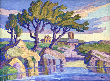 Birger Sandzén (American/Swedish, 1871-1954), "Between Showers"