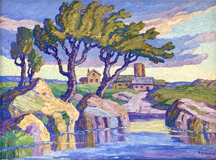 Birger Sandzén (American/Swedish, 1871-1954), "Between Showers"