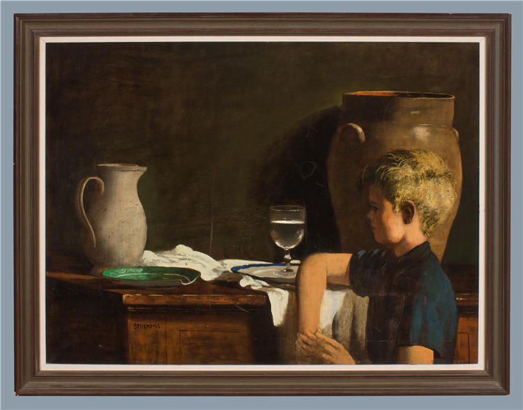 Interior: Still Life and Child - Image 2 of 2