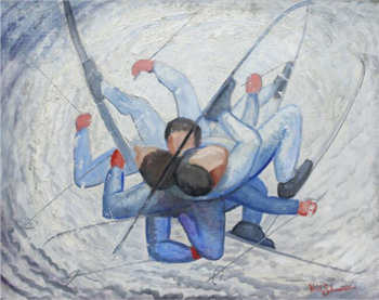 Sensations of a Falling Snow Bunny, Santa Fe 1959