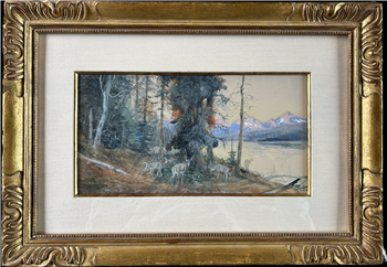 DEER AT LAKE MCDONALD 1906