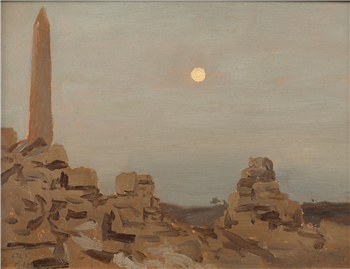 Full Moon with Obelisk at Karnak, Nile