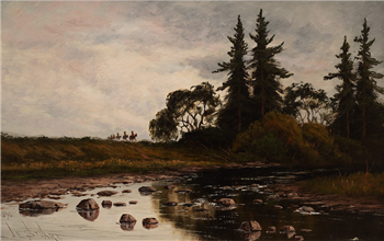 Athabascans Crossing the Snake and Indian Rivers - Image 1 of 2