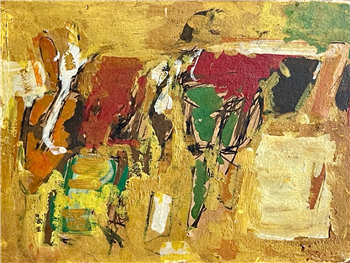 Yellow-Green-Red-Orange Abstract