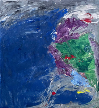 Blue-Purple-Green Abstract