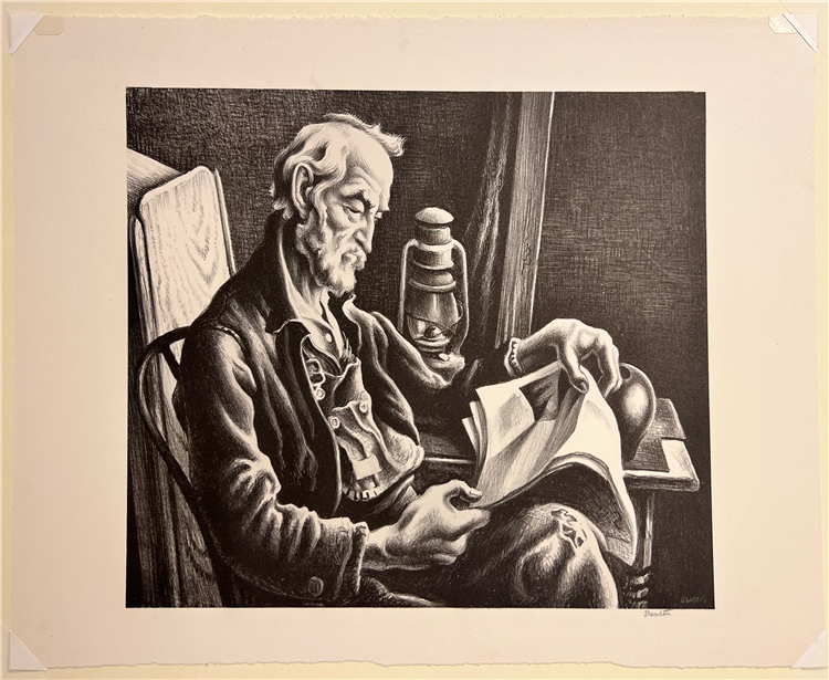 Old Man Reading - Image 2 of 2