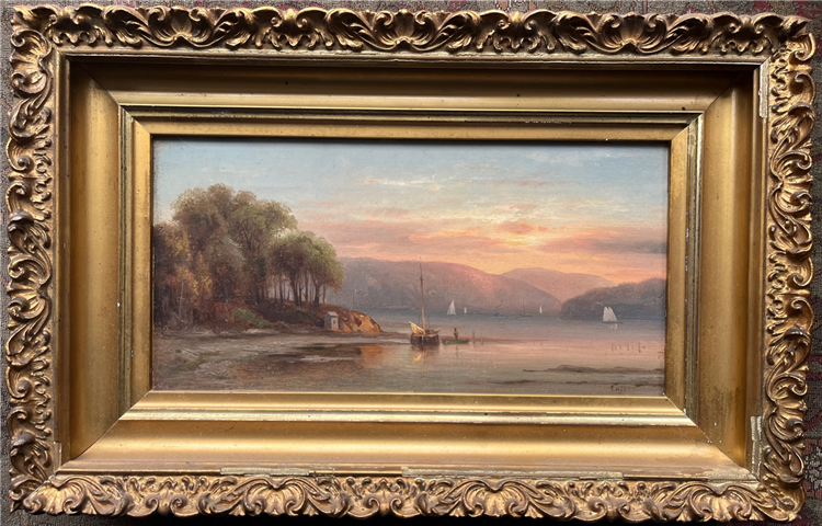 Hudson Highlands at Sunset, 1870's - Image 2 of 2