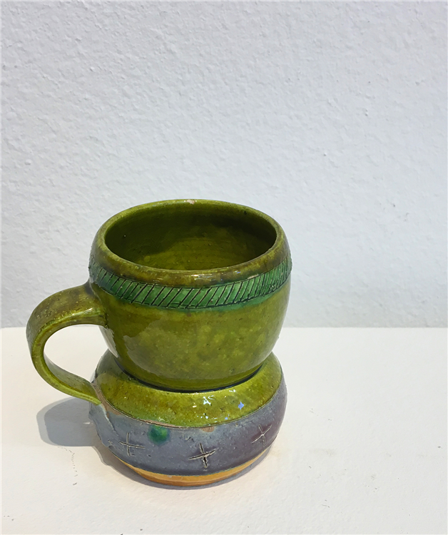Cup with Purple Band - Image 3 of 3