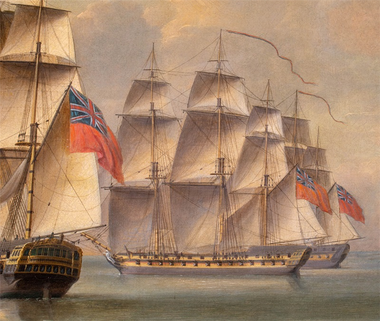 Napoleonic War Battle of Pulo Aura - Image 4 of 4