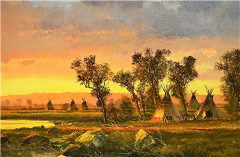 Blackfeet Camp on the Milk River
