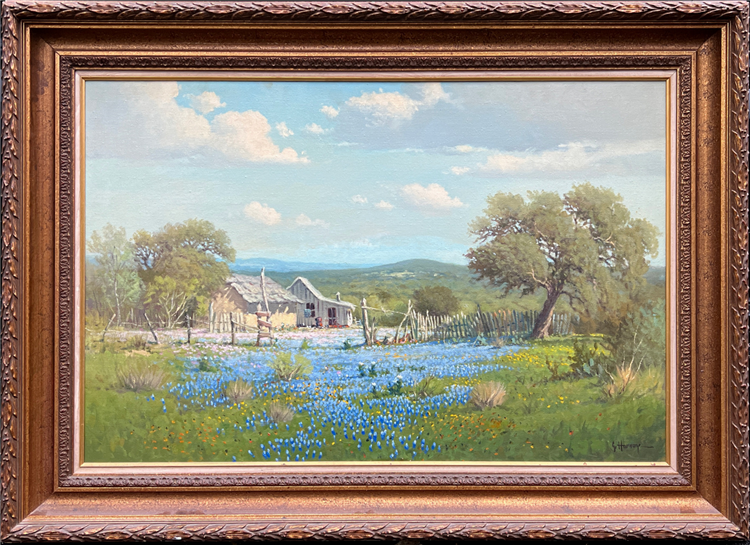 "OLD HOMESTEAD" TEXAS HILL COUNTRY BLUEBONNET - Image 3 of 4