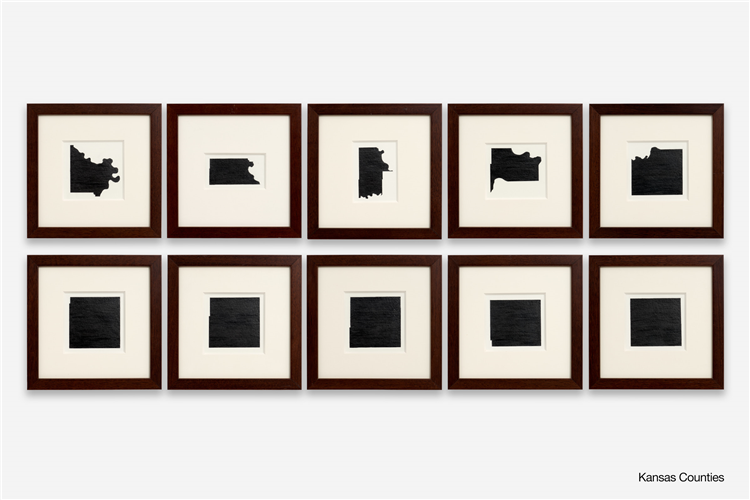 Allan McCollum "The Recognizable Image Drawings" (2003 Graphite Suite of 24) - Image 3 of 4