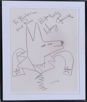 Inscribed Harry Fonseca Coyote - Image 1 of 2