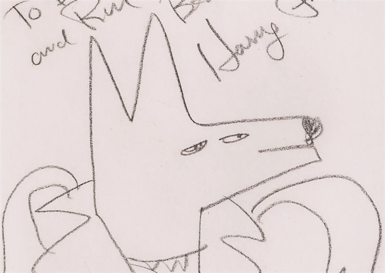 Inscribed Harry Fonseca Coyote - Image 2 of 2