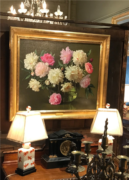 Peonies in Demijohn - Image 2 of 2