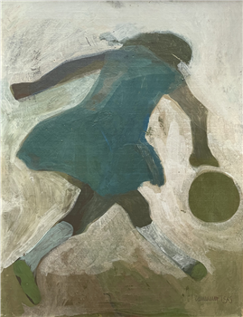 Girl Bouncing Ball - Image 1 of 3