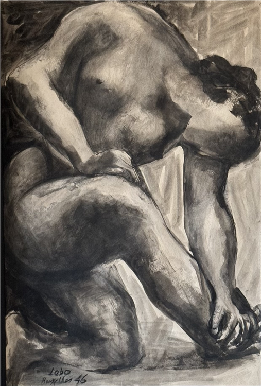BALTASAR LOBO Nude Woman Seated - Image 3 of 4