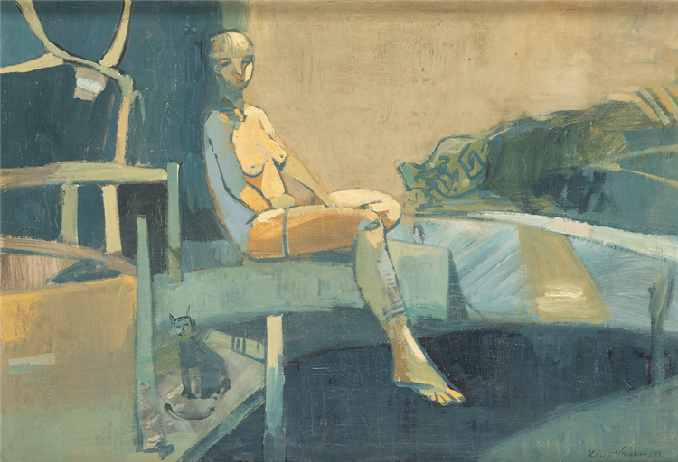 Woman with a cat - Image 4 of 4