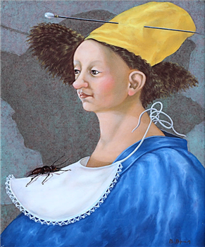 Portrait with Prominent Beetle - Image 1 of 4