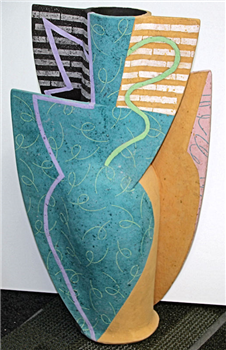 Earthenware Sculptural Vase - Image 1 of 3