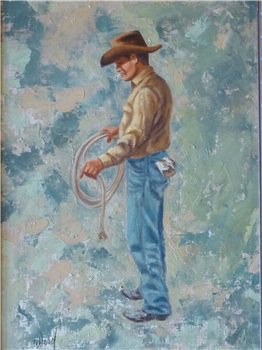 "Coiling the Rope" by Bob Wood - Image 1 of 2