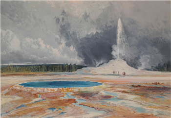 The Castle Geyser, Upper Geyser Basin, Yellowstone National Park - Image 1 of 2