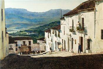 Mediterranean Village, said to be Ronda, Spain - Image 1 of 3