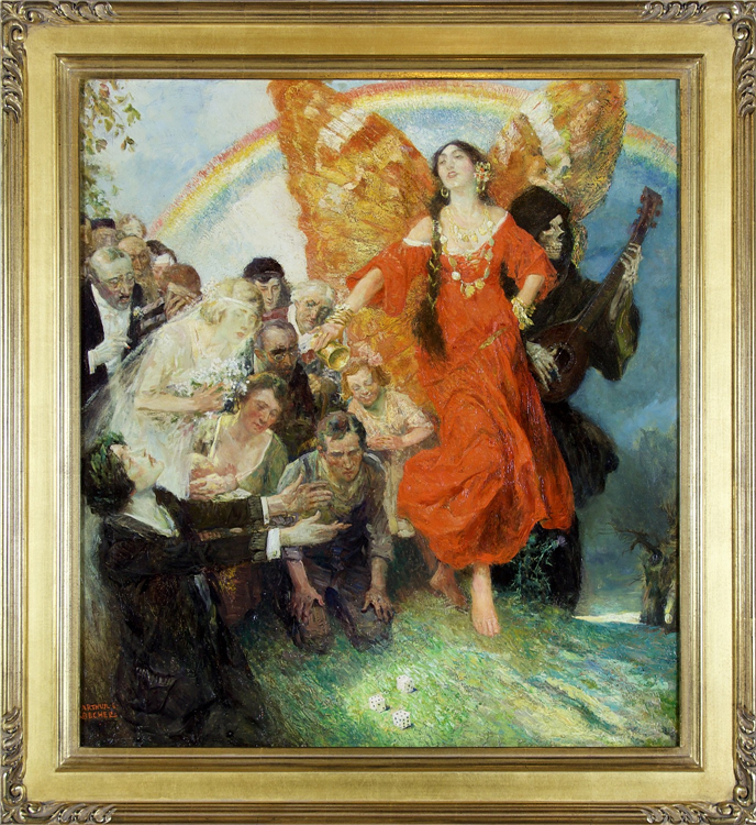 Woman in Red with Wings - Image 2 of 2