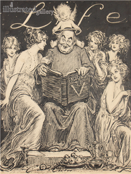 ENGAGEMENTS, SAINT VALENTINE, LIFE MAGAZINE ILLUSTRATION